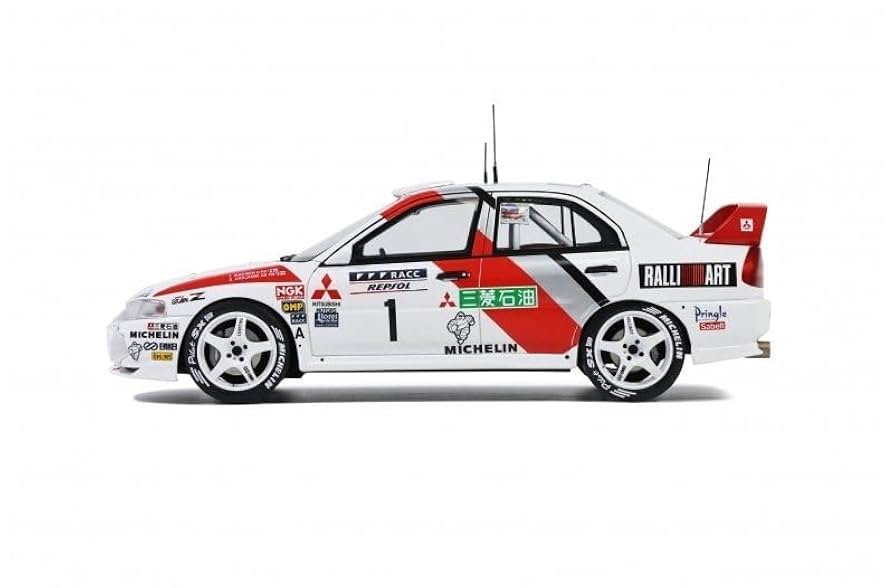 1:18 Mitsubishi Lancer Evolution IVミニカー 1/18 Motorhelix Mitsubishi Lancer Evo Evolution IV (Red